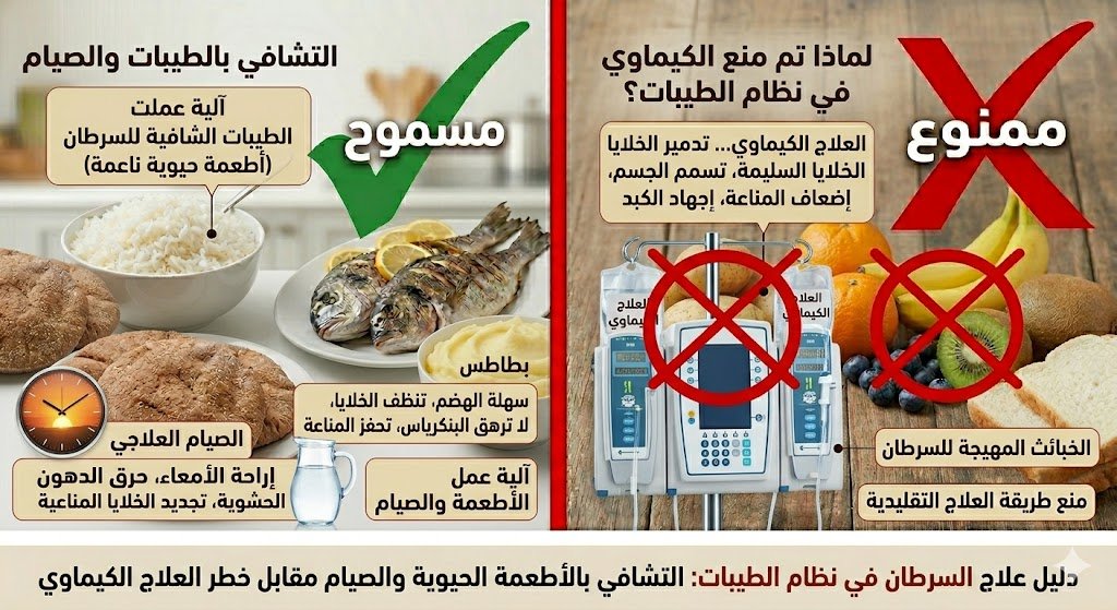 نظام الطيبات ومرض السرطان: قراءة في فلسفة المنع والمسموحات ودور الصيام