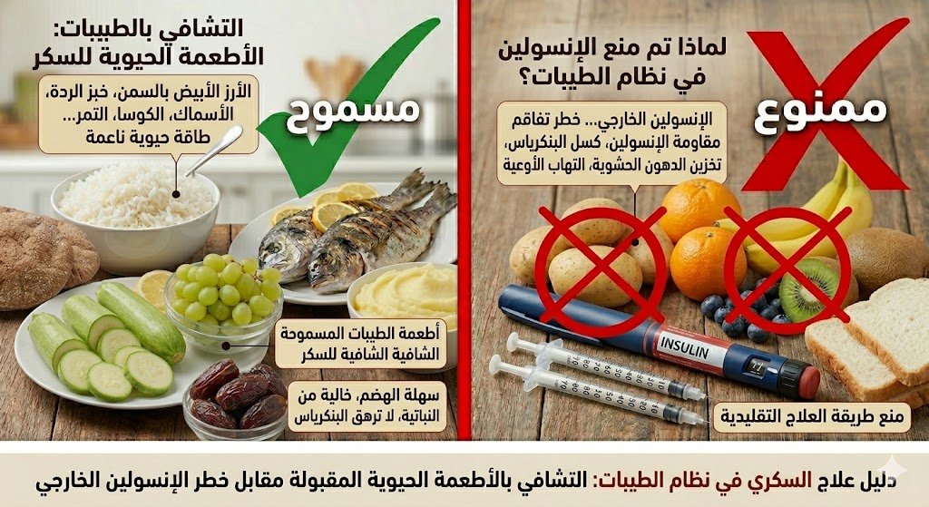 دليل علاج السكري في نظام الطيبات: كيف يحدث التشافي حسب الدكتور ضياء العوضي؟