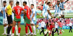 Argentina complain to FIFA over Morocco chaos after seeing last-minute equaliser dominated out by VAR following delay of over an hour