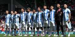 Ugly scenes mar Argentina’s 2-1 defeat by Morocco at Olympics as followers boo nationwide anthem and throw FLARES, cups and bottles at South American gamers amid Enzo Fernandez racism storm